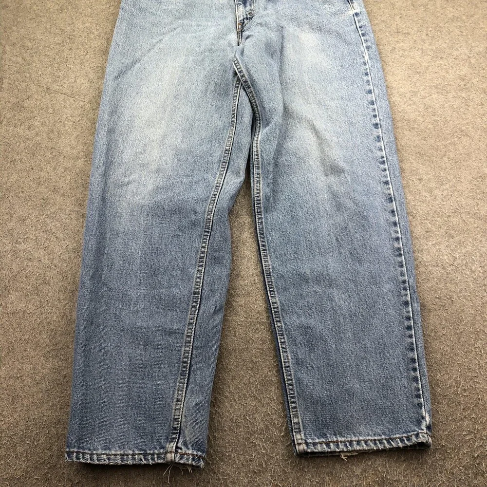 Levis 560 Jeans Mens 33x32 Blue Light Wash Relaxed Straight Denim Distressed
